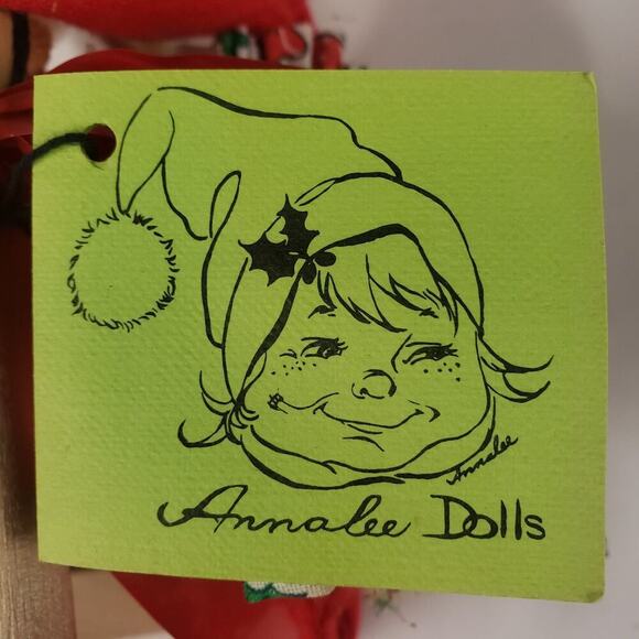 Christmas VTG 1963 Annalee Doll Mr. and Mrs. Claus in a Rocking Chair - Picture 7 of 9